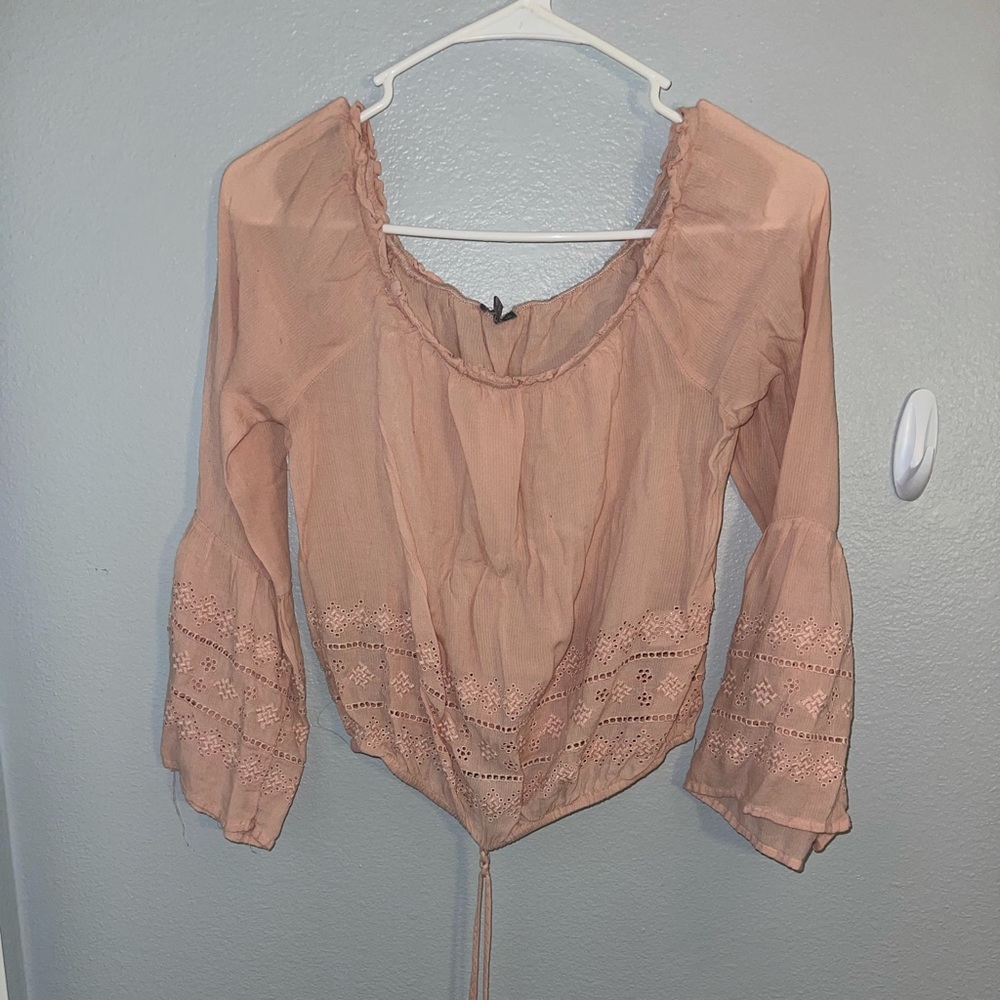 Off the shoulder long sleeve